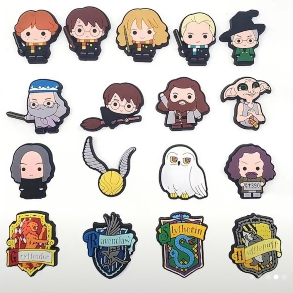 Wizard Shoe Charms 17pc NEW
